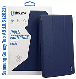 Чехол для планшета BeCover Flexible TPU Mate для Samsung Galaxy Tab A8 10.5 (2021) SM-X200 / SM-X205 Deep Blue (708378) - фото Чехол для планшета BeCover Flexible TPU Mate для Samsung Galaxy Tab A8 10.5 (2021) SM-X200 / SM-X205 Deep Blue (708378)