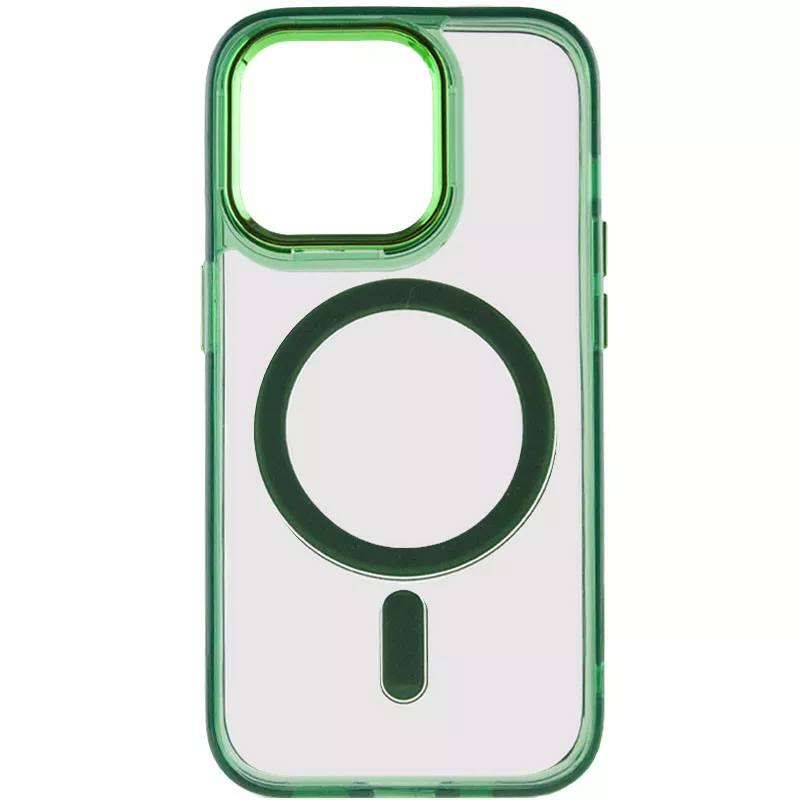 Чехол Epik Iris with MagSafe для Apple iPhone 14 Pro Green - фото 1