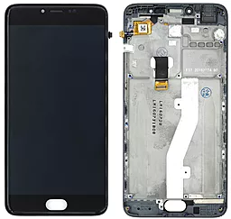 Дисплей Meizu M3 Note (L681H) с тачскрином и рамкой, оригинал, Black - фото Дисплей Meizu M3 Note (L681H) с тачскрином и рамкой, оригинал, Black