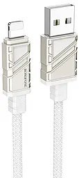 Кабель Borofone BU54 Might USB-A - Lightning 12w 2.4a 1.2м cable white