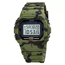Часы наручные SKMEI 1628CMGN Camo Green - фото Часы наручные SKMEI 1628CMGN Camo Green