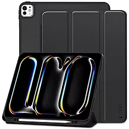 Чехол для планшета Smart Case с местом под стилус для Apple iPad Pro 11" (2024) Black - фото Чехол для планшета Smart Case с местом под стилус для Apple iPad Pro 11" (2024) Black