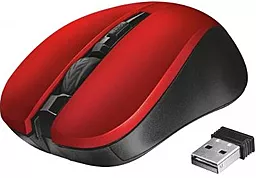 Компьютерная мышка Trust Mydo Silent Wireless (21871) Red - фото Компьютерная мышка Trust Mydo Silent Wireless (21871) Red
