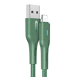 Кабель Usams US-SJ424 USB-A - Lightning 12w 2.4a 1.2м cable Green - фото Кабель Usams US-SJ424 USB-A - Lightning 12w 2.4a 1.2м cable Green