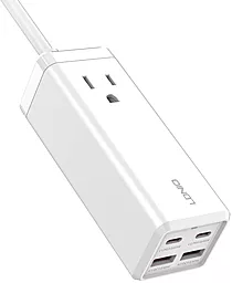 Сетевое зарядное устройство LDNio SU1441 65w PD 2xUSB-C/USB-A ports fast charger white