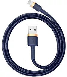 USB Кабель Baseus Kevlar 2M Lightning Cable Gold/Blue (CALKLF-CV3) - мініатюра 4