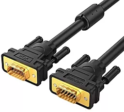 Видеокабель VG101 VGA 1080p 60hz 1.5m black (11630) Ugreen - фото Видеокабель VG101 VGA 1080p 60hz 1.5m black (11630) Ugreen