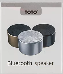 Колонки акустические TOTO Bluetooth Speaker Mini Silver/White - миниатюра 3