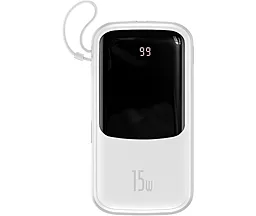 Повербанк Baseus Qpow Digital Display 10000 mAh 15W Type-C White (PPQD050002) - фото Повербанк Baseus Qpow Digital Display 10000 mAh 15W Type-C White (PPQD050002)