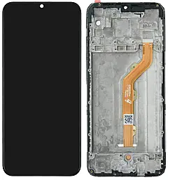 Дисплей Tecno Spark 4 Lite (BB4K, KC8S) с тачскрином и рамкой, Black