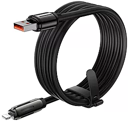 Кабель Hoco U136 Prize USB-A - Lightning 12w 2.4a 1.2м cable Black - мініатюра 4