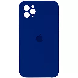 Чехол Silicone Case Full Camera Square для Apple iPhone 11 Pro Max Deep Navy