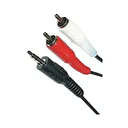 Аудіо кабель Atcom Aux mini Jack 3.5 mm - 2хRCA M/M Cable 5 м black (10709)