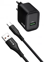 Сетевое зарядное устройство Veron VR-C15Q 18w QC3.0 home charger + micro USB cable black - фото Сетевое зарядное устройство Veron VR-C15Q 18w QC3.0 home charger + micro USB cable black