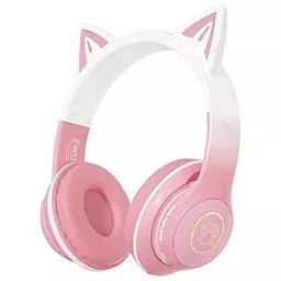 Навушники XO BE38 Cats Ear Pink