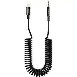 Аудіо кабель Proove Steel Spring AUX mini Jack 3.5 mm - Lightning M/M сable 1 м black (ACSS00005101) - фото Аудіо кабель Proove Steel Spring AUX mini Jack 3.5 mm - Lightning M/M сable 1 м black (ACSS00005101)