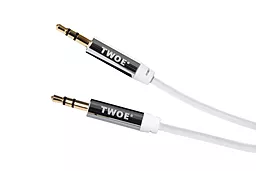 Аудио кабель 2E AUX mini Jack 3.5mm M/M Cable 1.8 м white (2E-W3539wt 1.8) - миниатюра 2