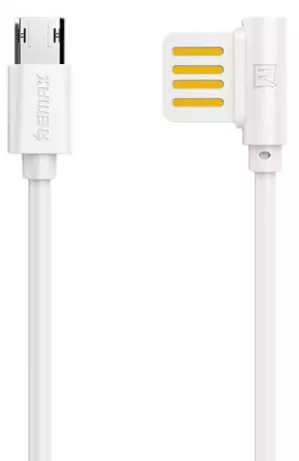 Кабель Remax Rayen USB-A - micro USB 12w 2.4a 1м cable White (RC-075m) - фото 1