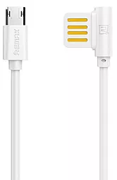 Кабель Remax Rayen USB-A - micro USB 12w 2.4a 1м cable White (RC-075m) - фото Кабель Remax Rayen USB-A - micro USB 12w 2.4a 1м cable White (RC-075m)