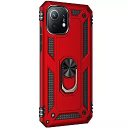 Чехол Epik Serge Ring for Magnet для Xiaomi Mi 11 Красный