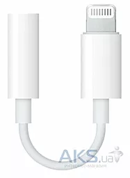 Аудіо-перехідник Apple Lightning to 3.5 mm Headphone Jack Adapter White (MMX62ZM/A)