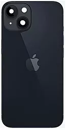 Задняя крышка корпуса Apple iPhone 14 с корпусной рамкой и беспроводной зарядкой, Original Midnight