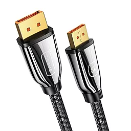 Видеокабель Usams U75 8K DisplayPort - DisplayPort 1.4 HD Video Cable 3M Black (US-SJ533) - миниатюра 2