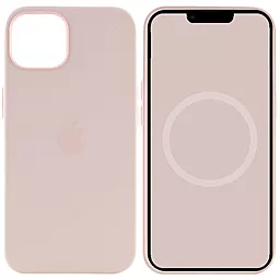 Чехол Apple Silicone case Magsafe and Animation для iPhone 13 mini (5.4")  Розовый / Chalk Pink