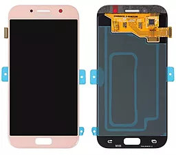 Дисплей Samsung Galaxy A5 A520 2017 с тачскрином, оригинал, Pink