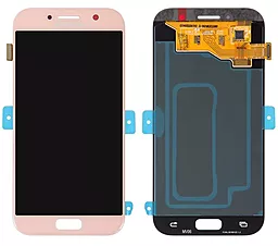 Дисплей Samsung Galaxy A5 A520 2017 с тачскрином, оригинал, Pink - фото Дисплей Samsung Galaxy A5 A520 2017 с тачскрином, оригинал, Pink