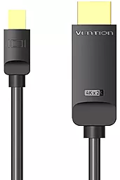 Видеокабель Vention Mini DisplayPort - HDMI V1.4 4K 60hz 2m black (HAHBH) - миниатюра 3