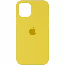 Чохол Silicone Case Full for Apple iPhone 12, iPhone 12 Pro Sunny Yellow