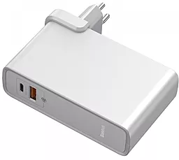 Мережевий зарядний пристрій з швидкою зарядкою Baseus Power Station Charger 45W 10000mAh + USB C-C Cable White - мініатюра 3