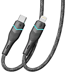 Кабель Ridea RC-RL15 RGB Light USB Type-C - Lightning 30w 3a 1.2м PD сable Black - фото Кабель Ridea RC-RL15 RGB Light USB Type-C - Lightning 30w 3a 1.2м PD сable Black