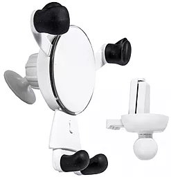 Автотримач с автозатисканням Gravity Allumium Car Holder White - фото Автотримач с автозатисканням Gravity Allumium Car Holder White