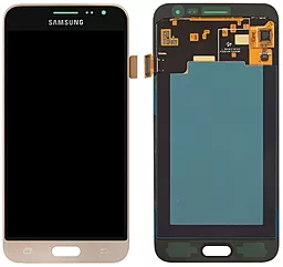 Дисплей Samsung Galaxy J3 J320 2016 с тачскрином, оригинал, Gold - фото Дисплей Samsung Galaxy J3 J320 2016 с тачскрином, оригинал, Gold