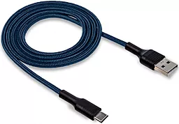 Кабель Walker C575 USB-A - Type-C 12w 2.4a 1м cable Blue - фото Кабель Walker C575 USB-A - Type-C 12w 2.4a 1м cable Blue