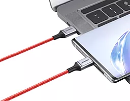 USB PD Кабель Ugreen US294 60W 3A USB Type-C - Type-C Male Cable Red (60186) - мініатюра 4