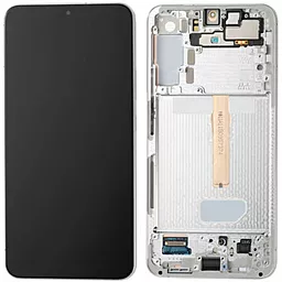 Дисплей Samsung Galaxy S22 Plus S906 с тачскрином и рамкой, сервисный оригинал, White - фото Дисплей Samsung Galaxy S22 Plus S906 с тачскрином и рамкой, сервисный оригинал, White