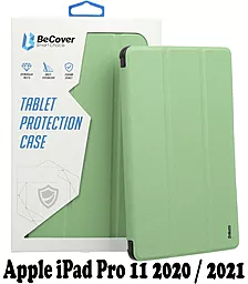 Чехол для планшета BeCover с креплением Apple Pencil для Apple iPad Air 10.9" 2020, 2022, iPad Pro 11" 2018, 2020, 2021, 2022 Green (707528) - фото Чехол для планшета BeCover с креплением Apple Pencil для Apple iPad Air 10.9" 2020, 2022, iPad Pro 11" 2018, 2020, 2021, 2022 Green (707528)