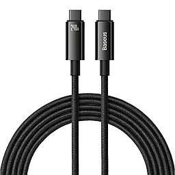 Кабель USB PD Baseus Tungsten Gold 240W 5A 3M USB Type-C - Type-C Cable Black (CAWJ040201)