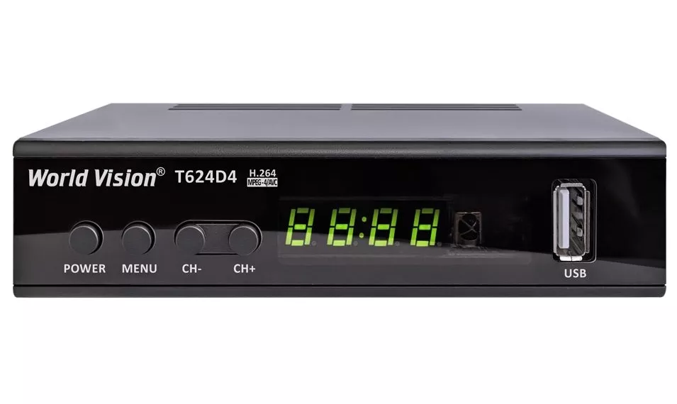 Цифровой тюнер Т2 World Vision T624D4 - фото 1