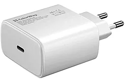 Мережевий зарядний пристрій з швидкою зарядкою ColorWay 45w PPS PD USB-C home charger white (CW-CHS034PD-WT)