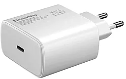 Сетевое зарядное устройство с быстрой зарядкой ColorWay 45w PPS PD USB-C home charger white (CW-CHS034PD-WT) - фото Сетевое зарядное устройство с быстрой зарядкой ColorWay 45w PPS PD USB-C home charger white (CW-CHS034PD-WT)