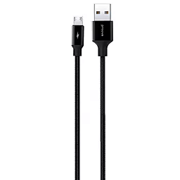 Кабель Proove Light Weft USB-A - micro USB 12w 2.4a 1м cable Black (CCLW20001101) - фото Кабель Proove Light Weft USB-A - micro USB 12w 2.4a 1м cable Black (CCLW20001101)