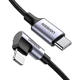 Кабель USB PD Ugreen US305 MFI 20w 3a USB Type-C - Lightning cable black (60763) - миниатюра 2