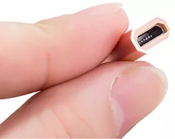Адаптер-переходник Hoco Type-C на micro USB Rose Gold - миниатюра 5