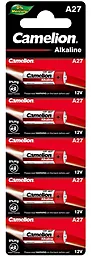 Батарейки Camelion A27/LR27 Alkaline 5шт (A27-BP5) - фото Батарейки Camelion A27/LR27 Alkaline 5шт (A27-BP5)