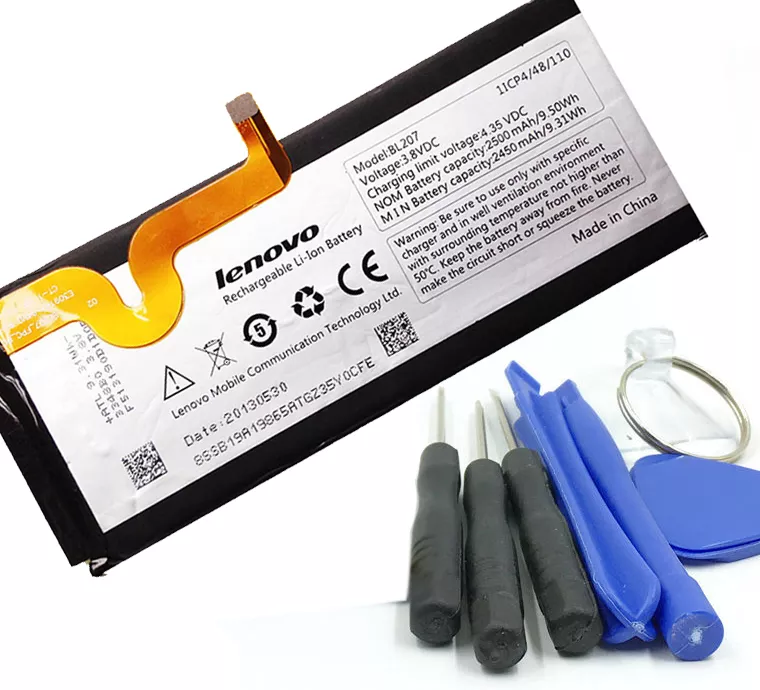Аккумулятор Lenovo K900 IdeaPhone / BL207 (2500 mAh) 12 мес. гарантии + набор для открывания корпусов - фото 1