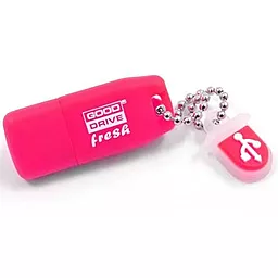 Флешка GooDRam 16Gb Fresh STRAWBERRY (PD16GH2GRFSR9) Pink - фото Флешка GooDRam 16Gb Fresh STRAWBERRY (PD16GH2GRFSR9) Pink